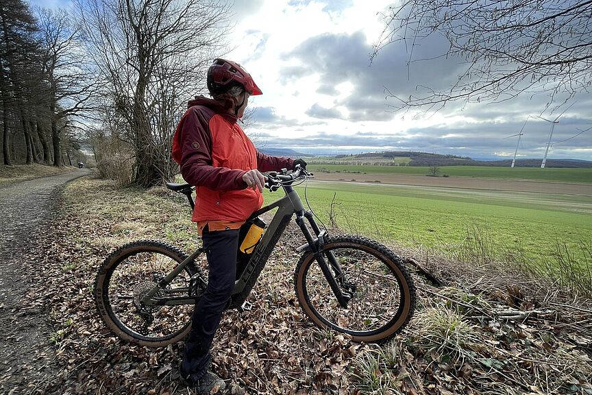 Mountainbike fahren im Deister